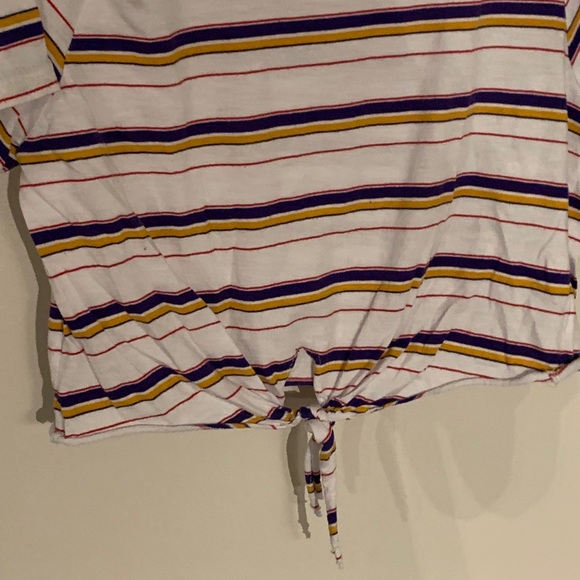 RAINBOW TIE CROP TOP - Picture 3 of 3